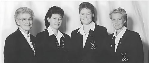 Captain Elrita Neethling, Mandy Adamson, Barbara Plant, Gilly Tebbutt